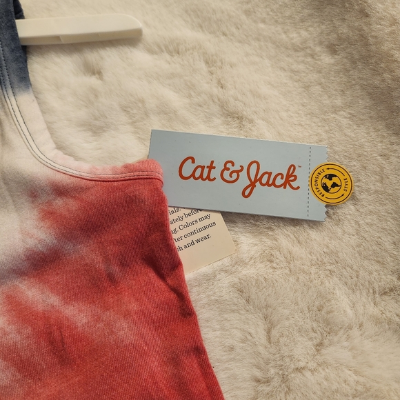 Cat & Jack Tie Dye Tank & Short Two Piece Set New With Tag Size 18 mos - Picture 6 of 10